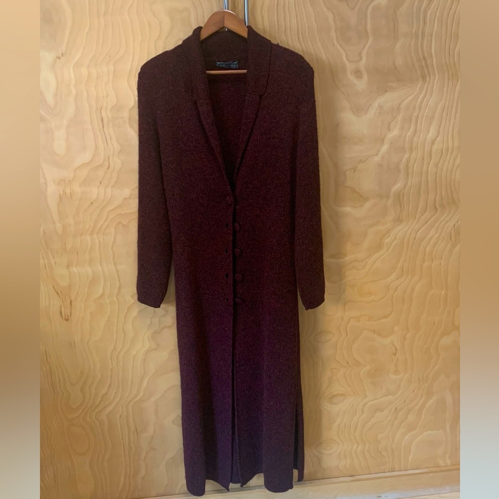Alpaca wool jacket cardigan vintage size m